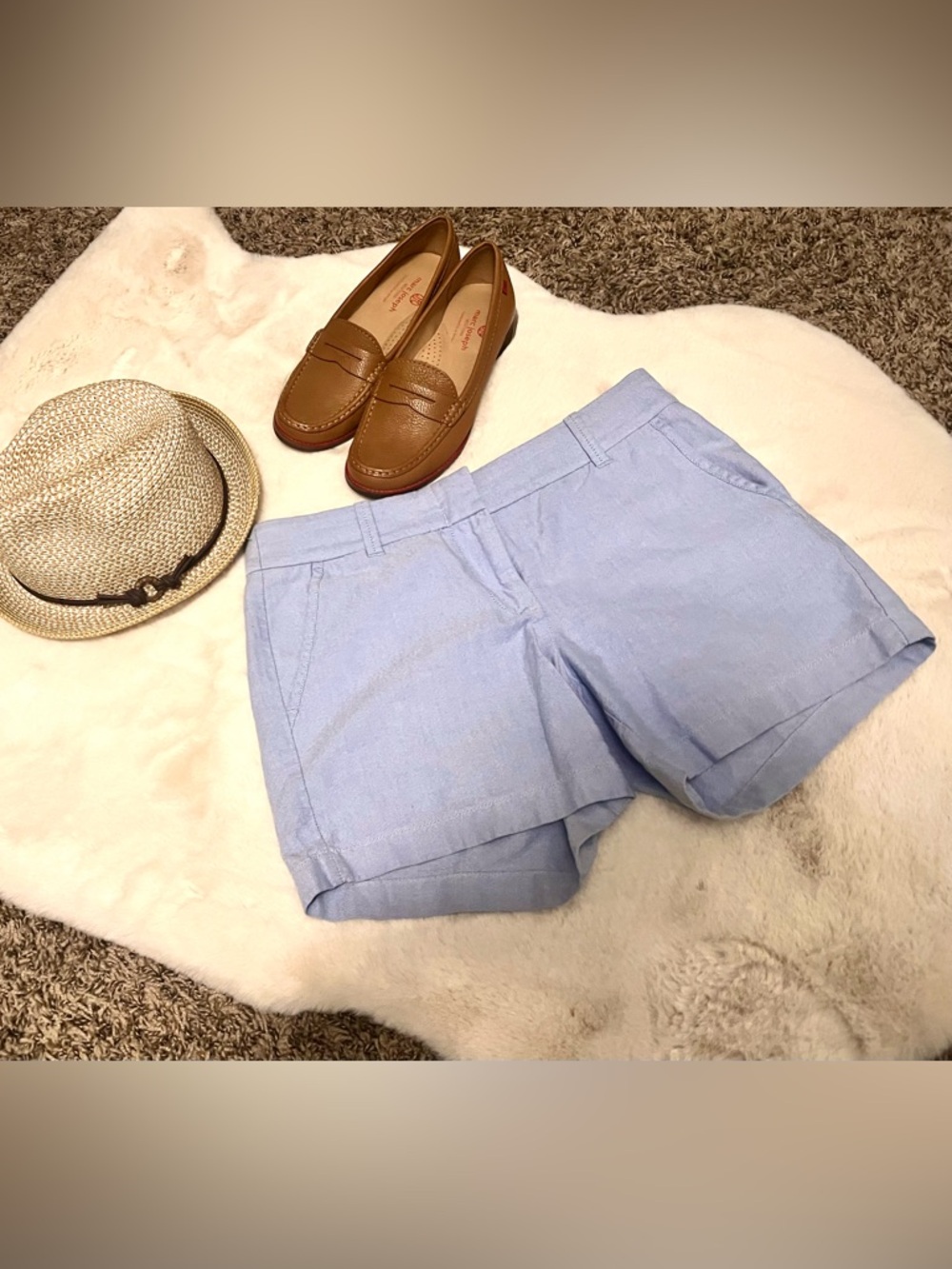 JCREW Women’s Light Blue Linen Shorts